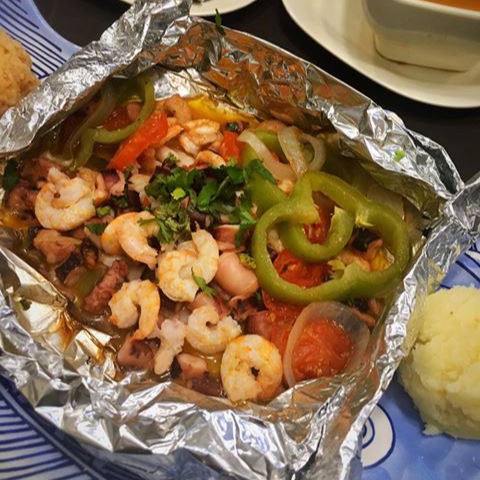 Filete Vapor con Mariscos