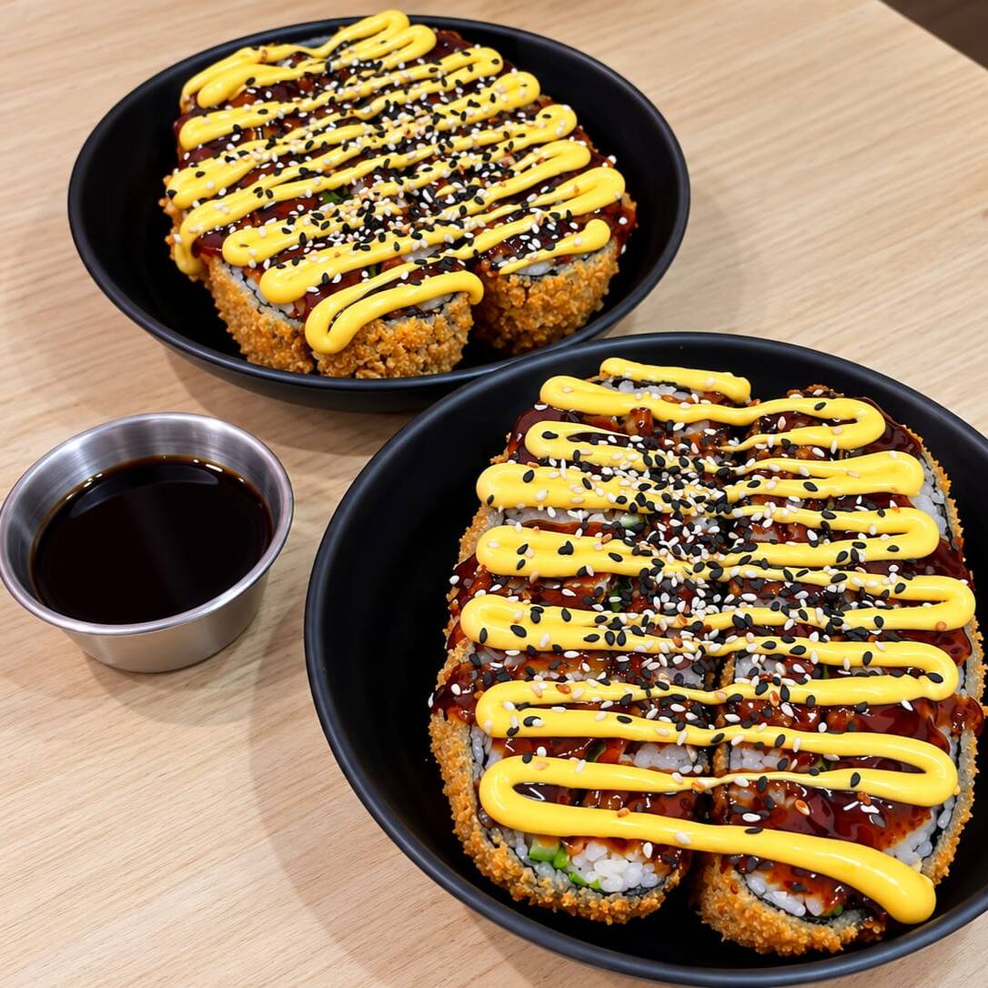 1 Sushi Burger A ELEGIR CON MAYO SPICY Y TERIYAKI