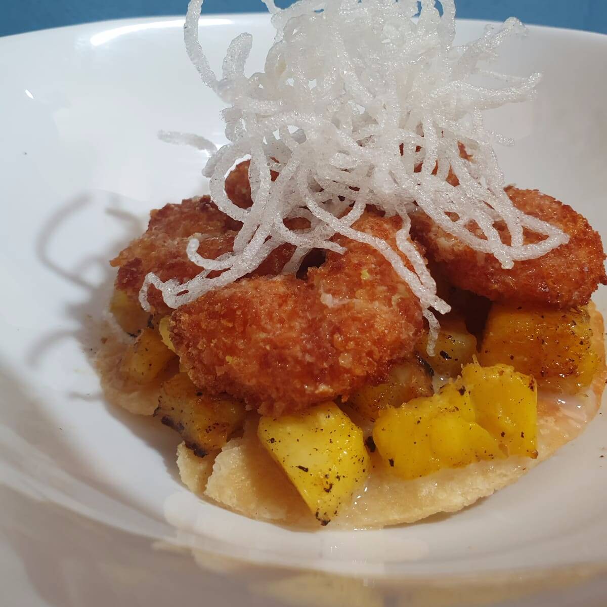 Tostada de Camarón Coco
