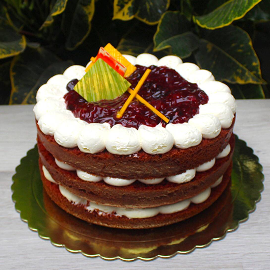 Torta Naked Cake Frutos del Bosque