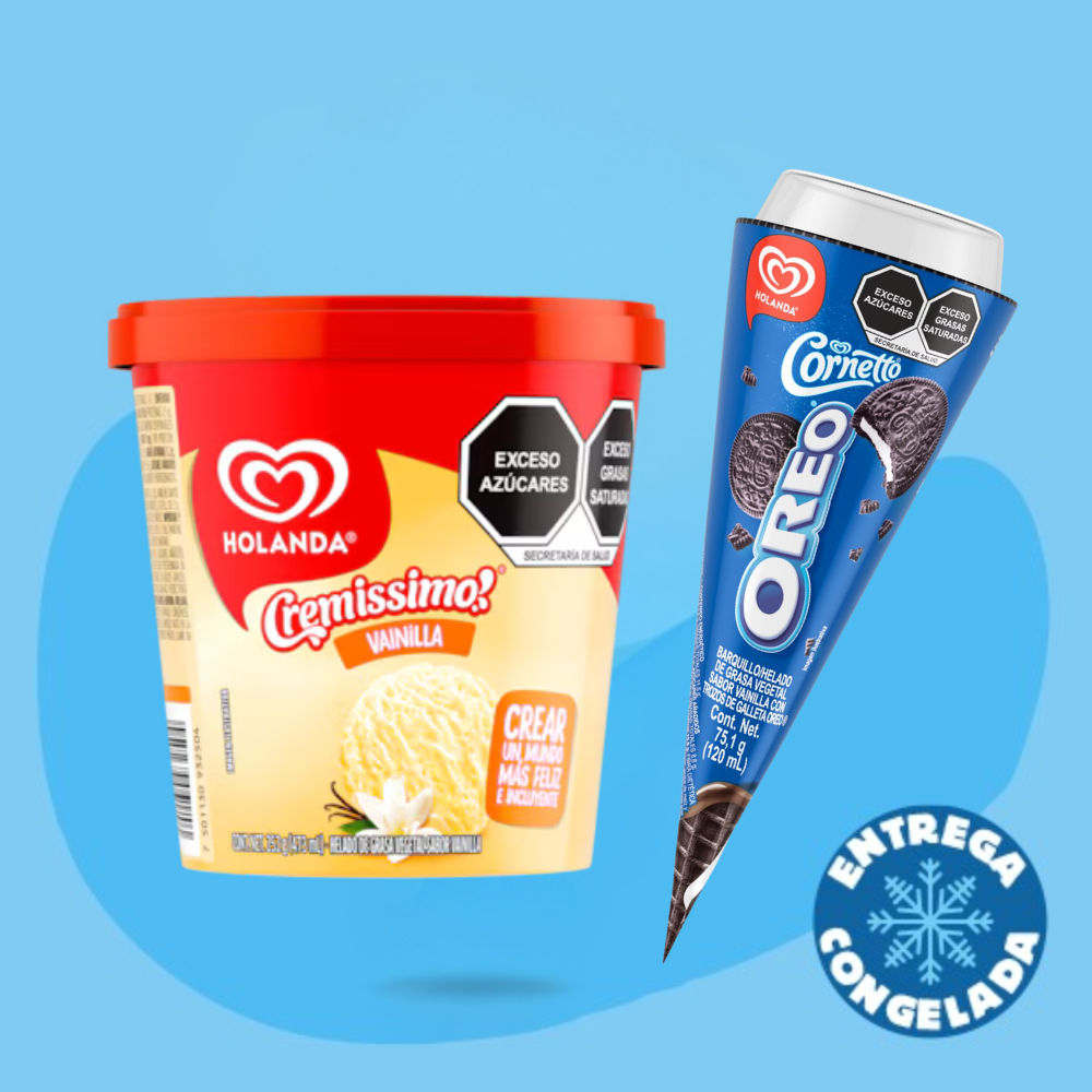 1 Micha Vainilla + 1 Cornetto OREO