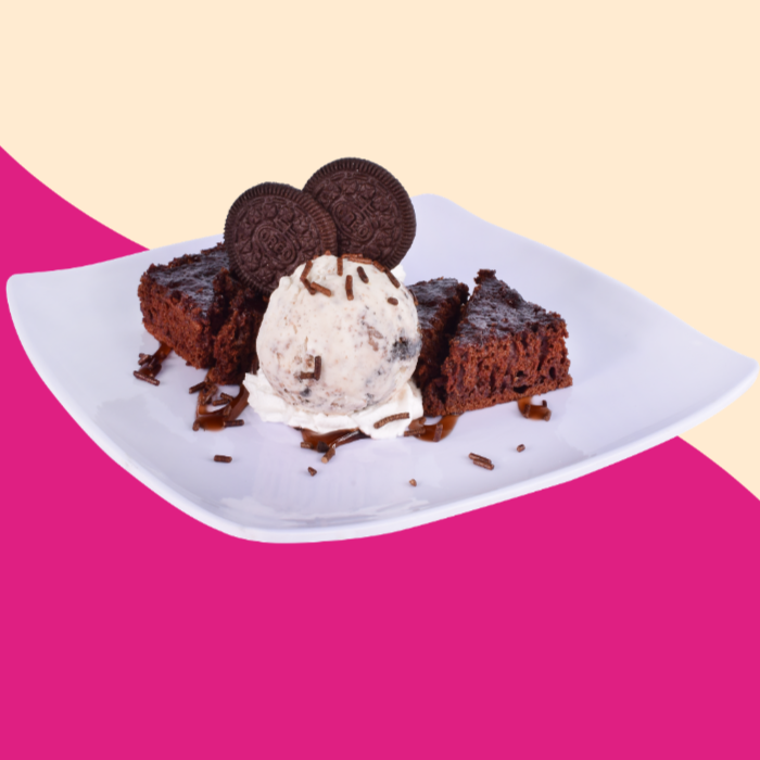 Brownie Con Helado