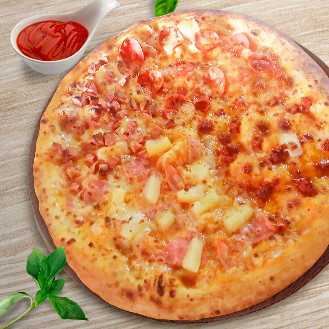 Pizza jumbo 4 partes