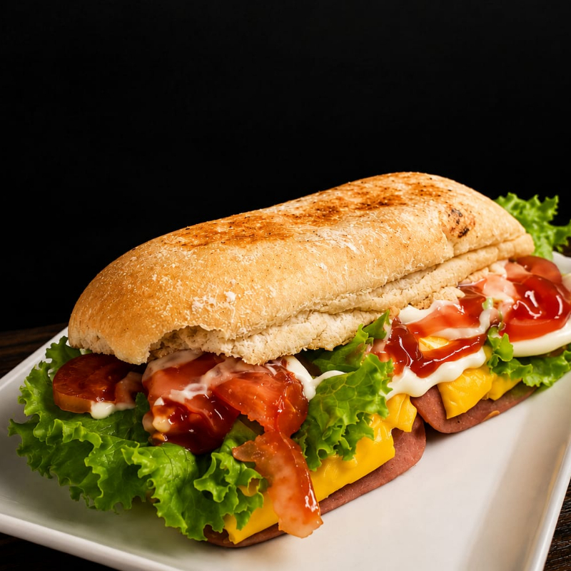 SANDWICH JAMON Y QUESO