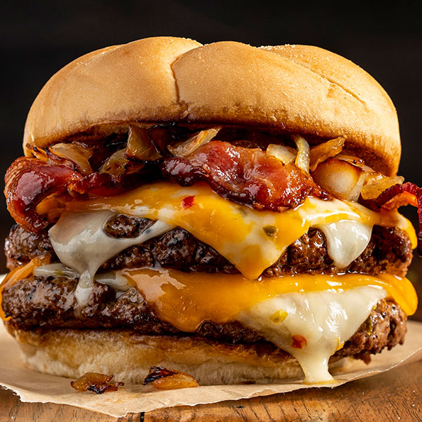 Doble Burger con tocino