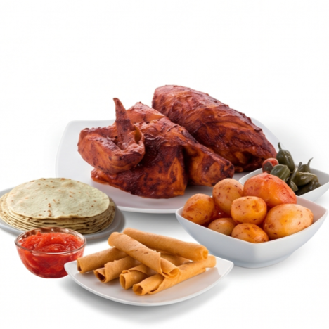 1/4 Pollo, Papas, Flautas Y Más