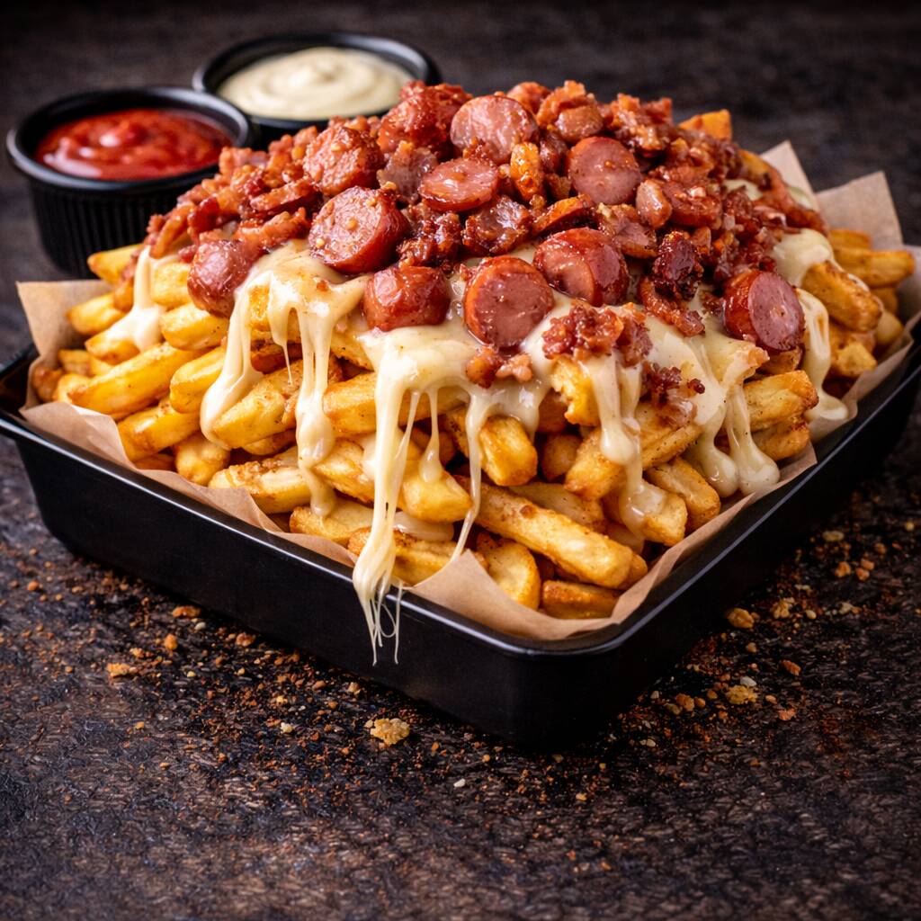 Papas XL 250 g (80 g quesillo + 2 proteínas XL)