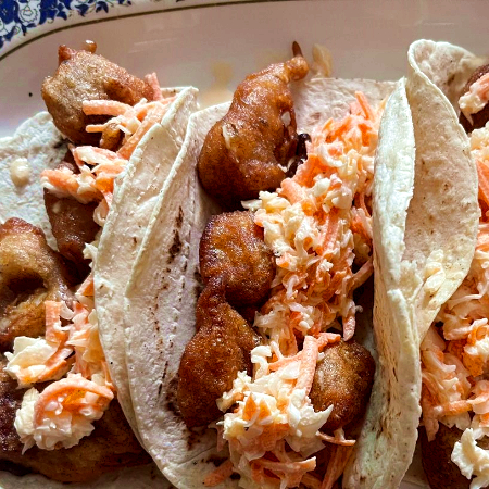 Tacos de Camaron Capeado