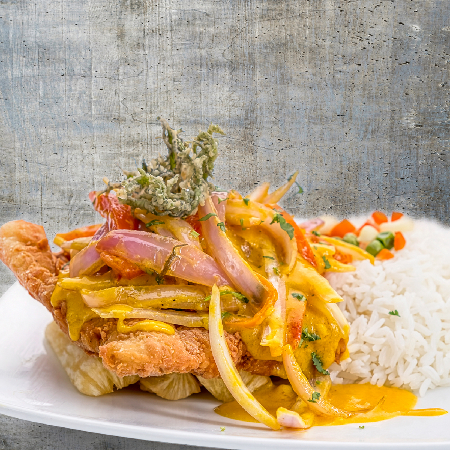 Filete de Pescado a la Chorrillana