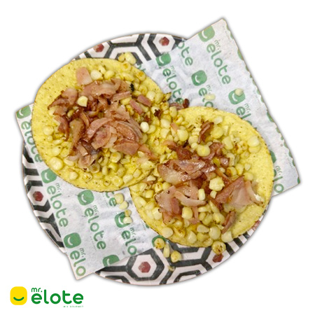 Tostadas con Esquite Frito