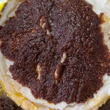 Tortilla con aciento