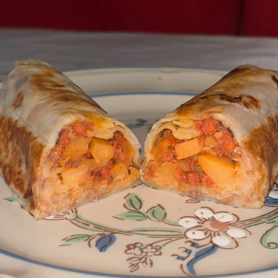Burrote de Papa con Chorizo