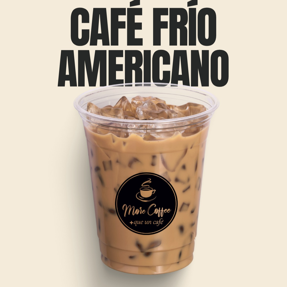 cafe americano en las rocas