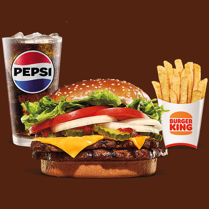 Combo Whopper Doble con Queso