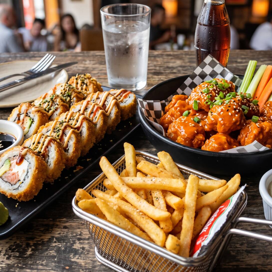 Combo Pareja! Boneles + Papas + Sushi!
