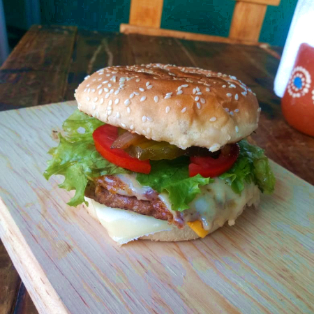 Hamburguesa 3 Quesos