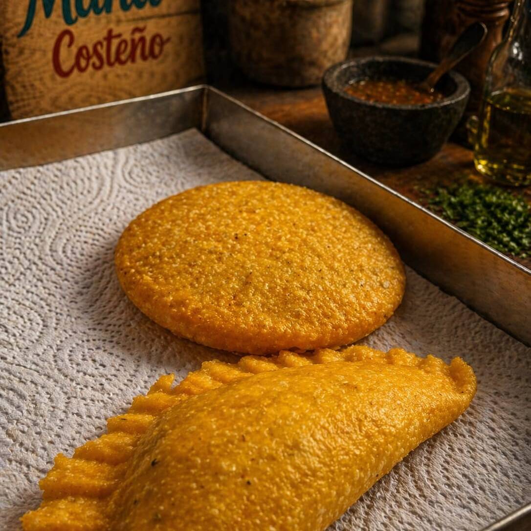 Arepa de huevo con carne + Empanada