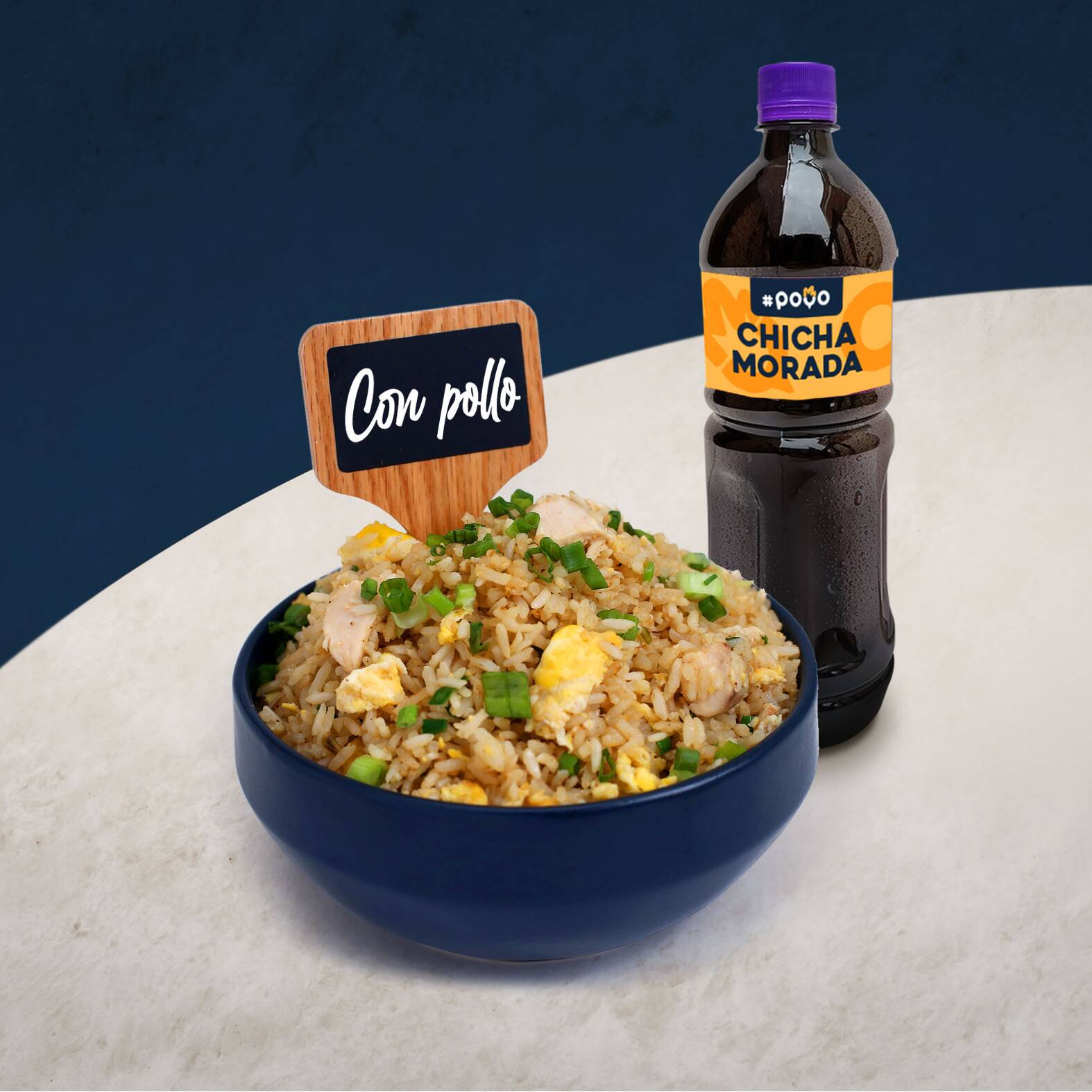 CHAUFA CON POLLO + BEBIDA PERSONAL