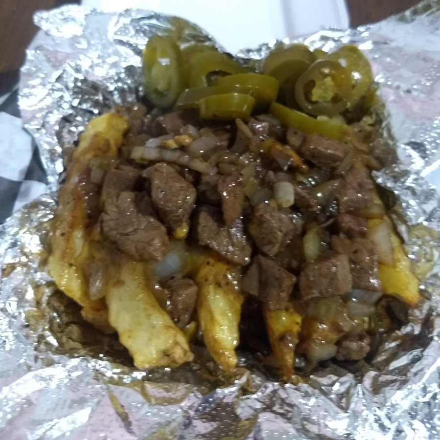 Papas Naturales con Bisteck