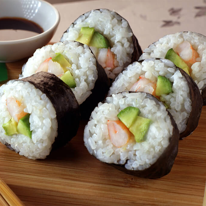 SUSHI DE CAMARON (NO FRITO)