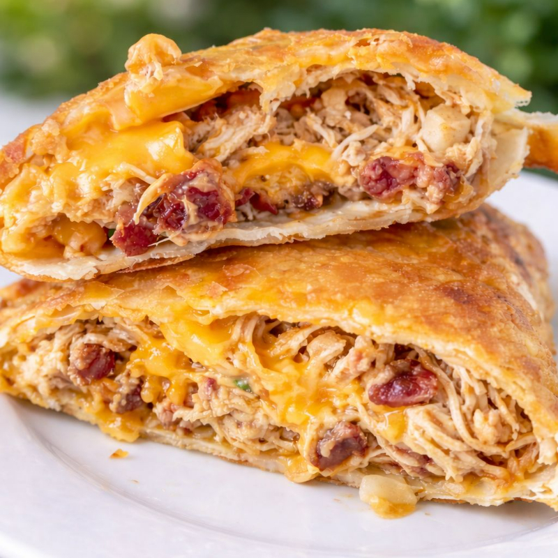 Frango, queijo cheddar e bacon