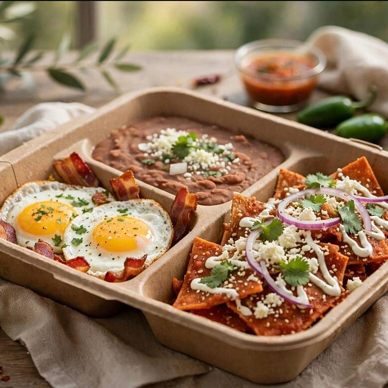 Huevos Estrellados Con Tocino