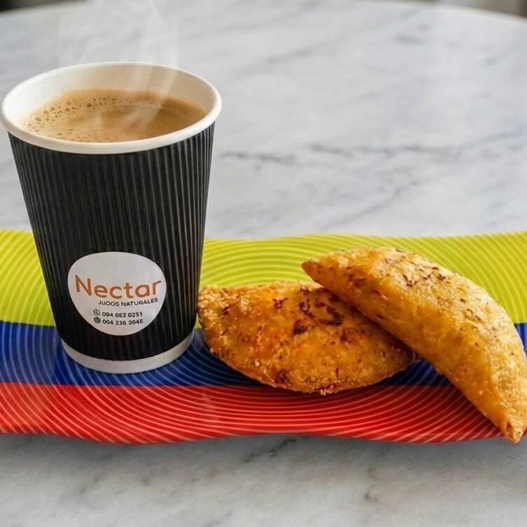 Cafe Colombiano (Tinto) + Empanadas Colombianas