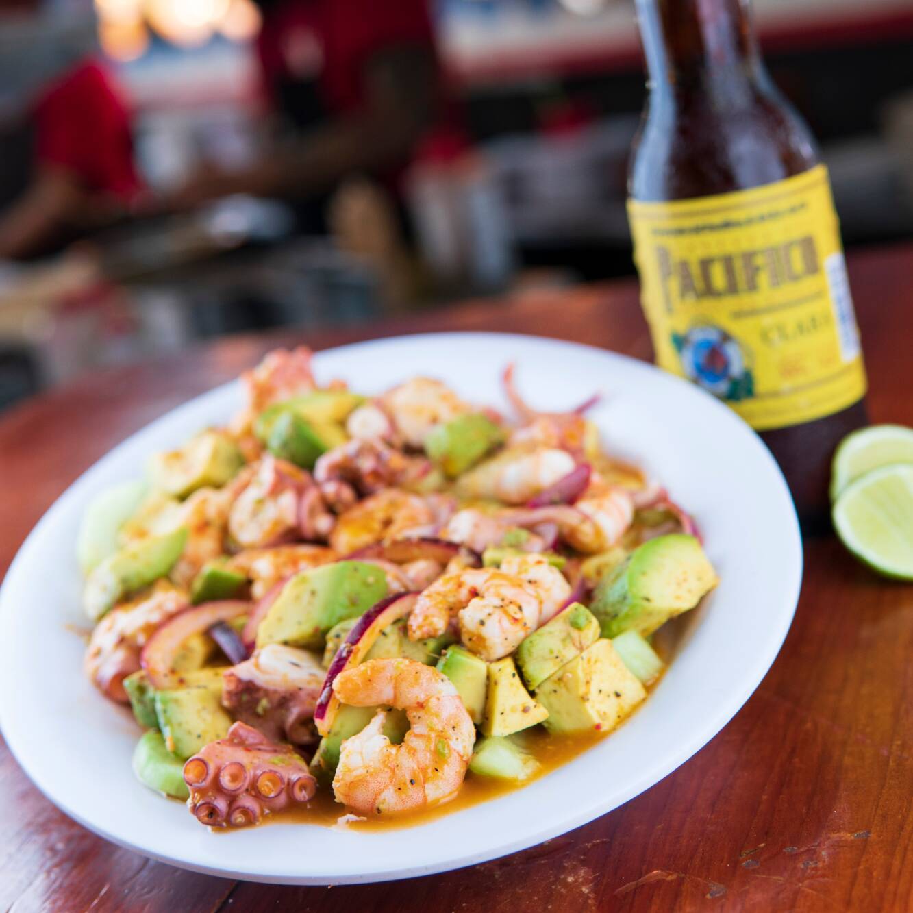 Pulpo y Camarón Enamorados