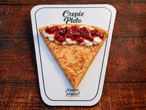 Crepa de Philadelphia y Mermelada de Fresa