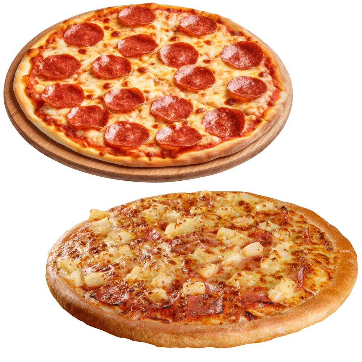 Pizza Peperoni + Pizza Hawaina