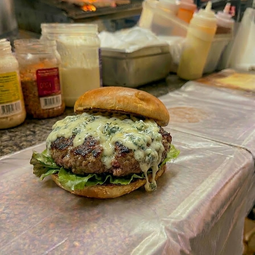 Hamburguesa Costilla Gorgonzola (queso Gorgonzola)