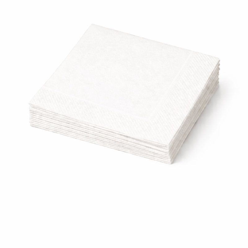 Guardanapo de Papel Branco com 50 unidades
