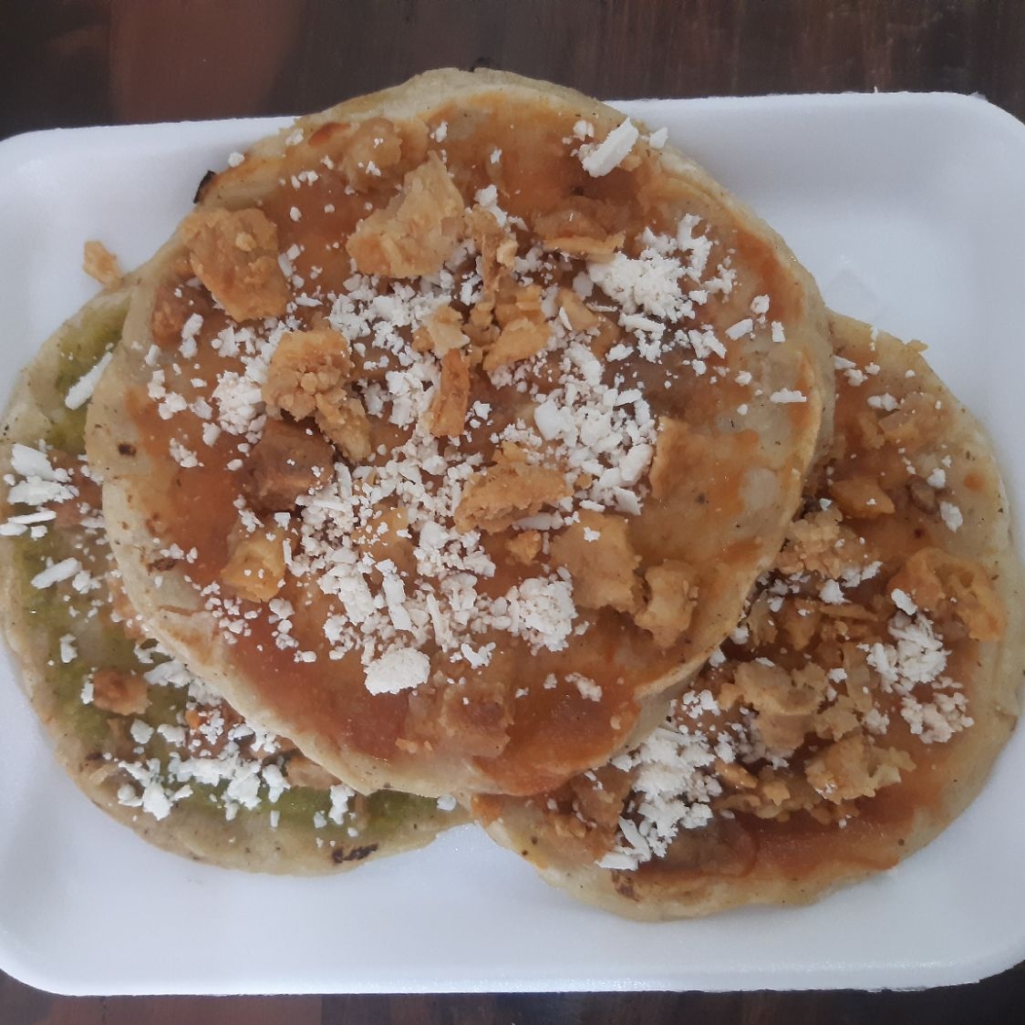 Orden de Picaditas con Grasitas de Cerdo