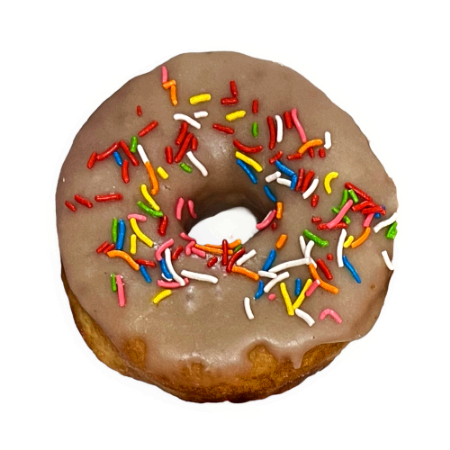 Dona Glaseada de Maple con Chispas