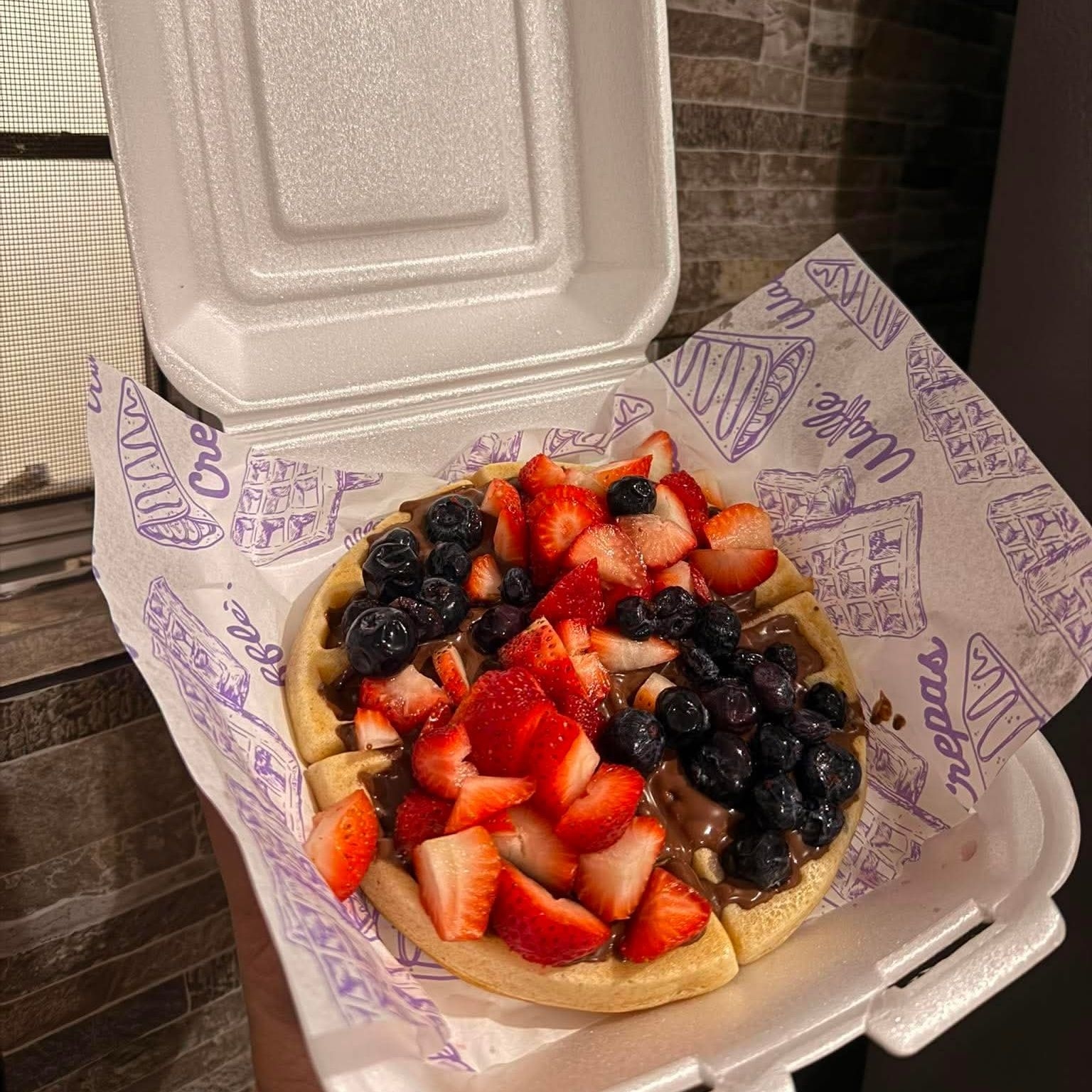 Waffle 18cm Personalizalo a tú gusto 2 ingrediente