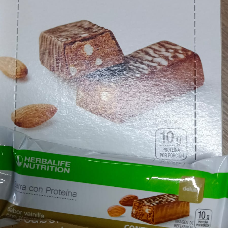 Barra Proteina Deluxe Sabor Vainilla con Almendras