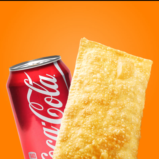 E o frango com catupiry mais uma coca lata 350 ml