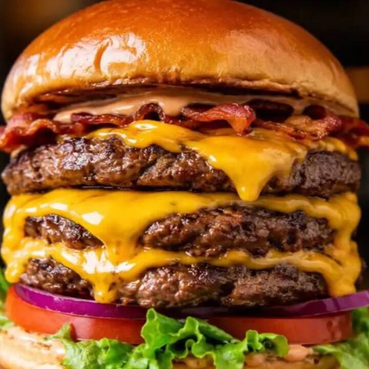 Hamburguesa triple AAA
