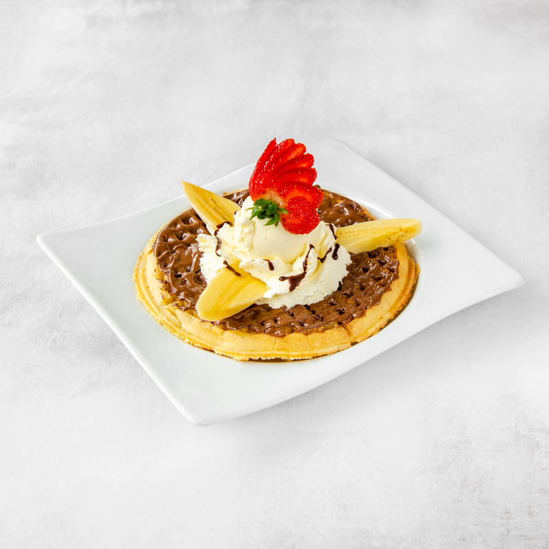Waffle Nutella Plátano (1 Pz)