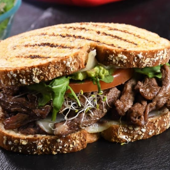 Sándwich Arrachera