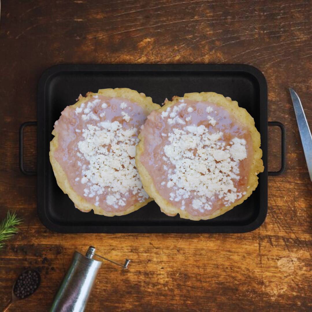 Pellizcada Frijolitos con Queso.
