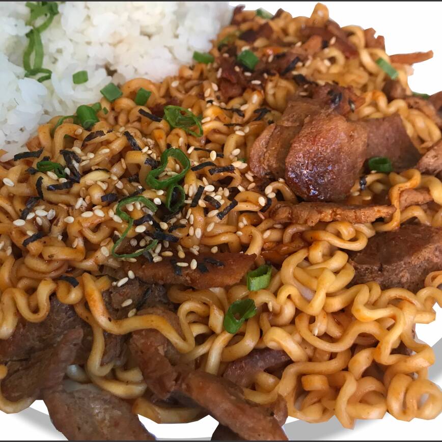 RAMYEON Ramen Frito Coreano+Arroz Blanco