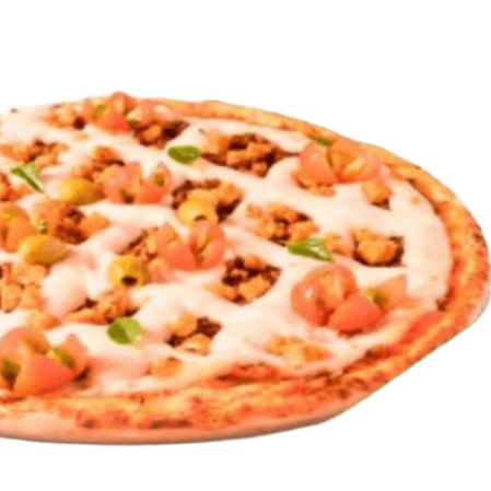 Carne louca de jaca, delicioso cream gourmet Germinou, bacon Naturinni, tomate cereja e folhas de manjericão