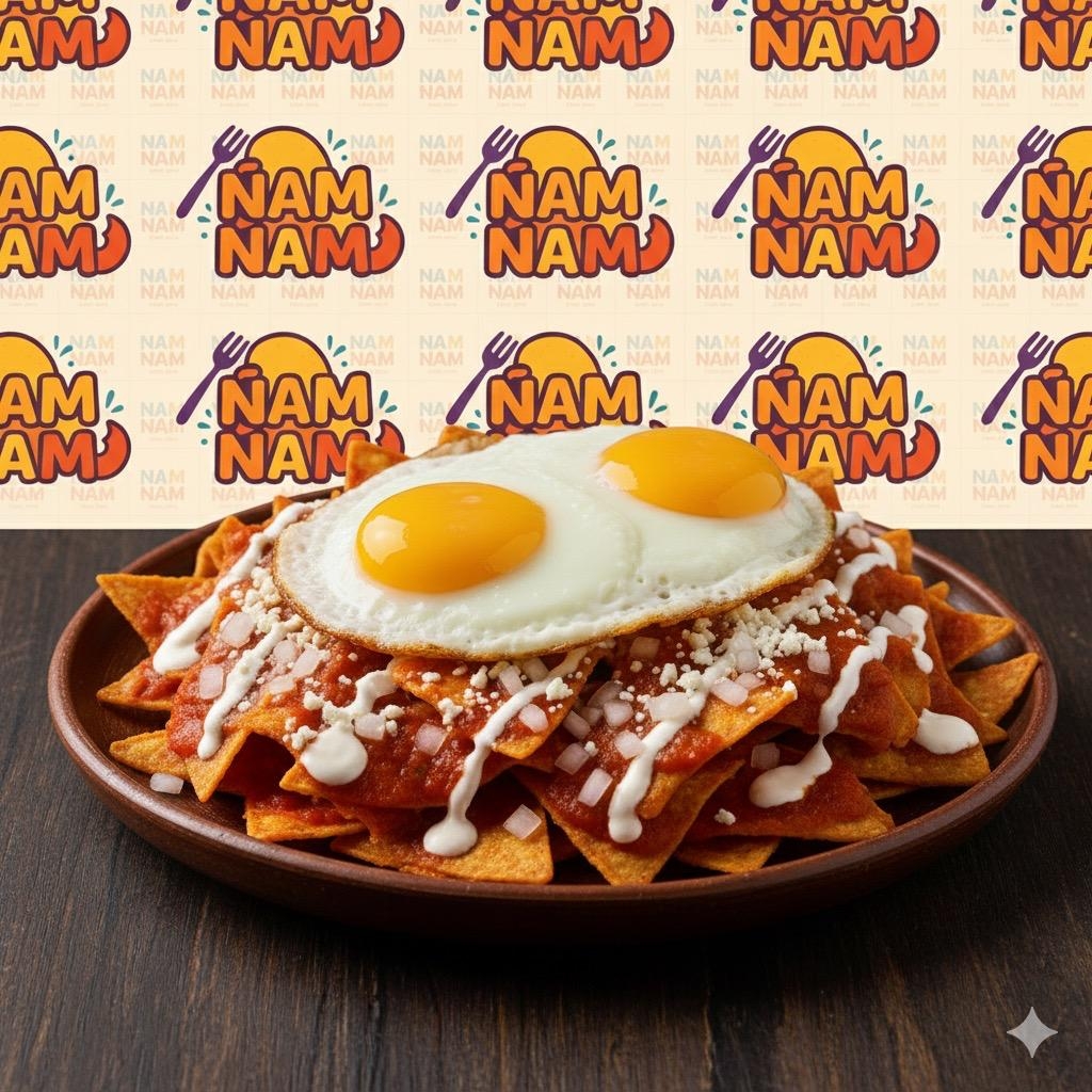 Chilaquiles Rojos de Pollo