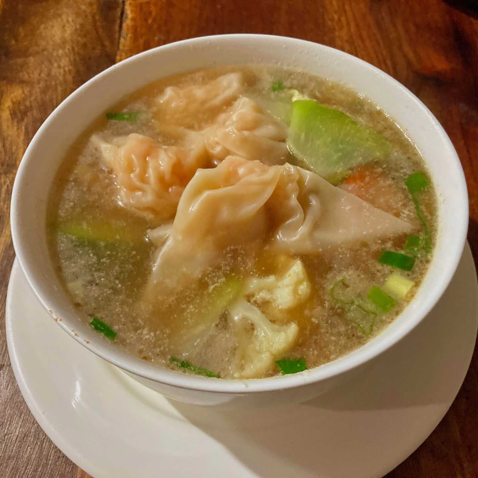 Sopa de Wan Tán de Camarón