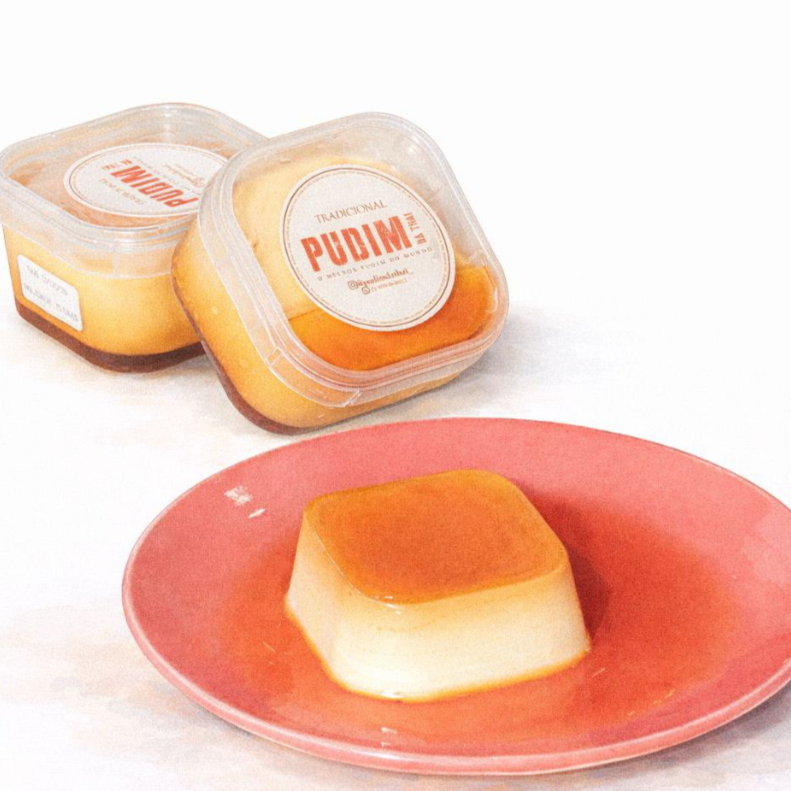 Pudim de leite moça tradicional