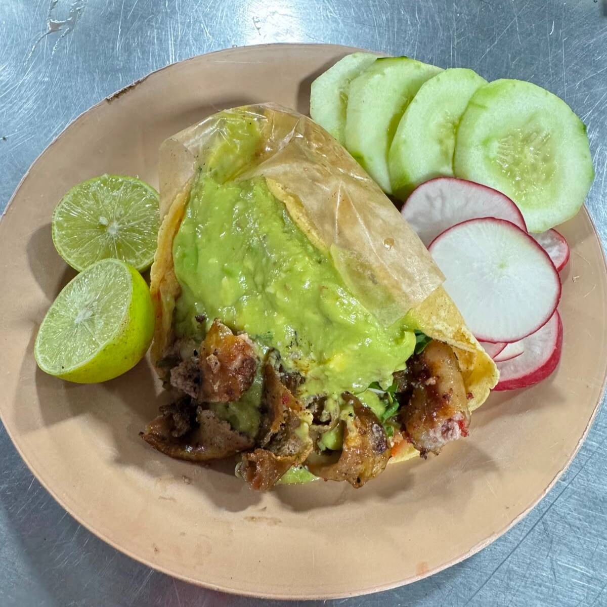Taco Mixto con Tripa