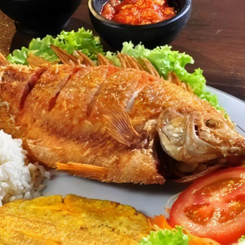 Mojarra Frita al Ajo