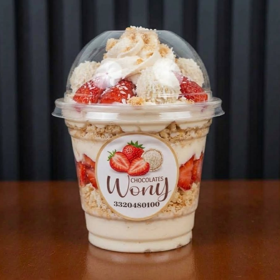 Fresas Raffaello vaso
