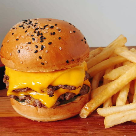 Burger Cheese Doble+Papas